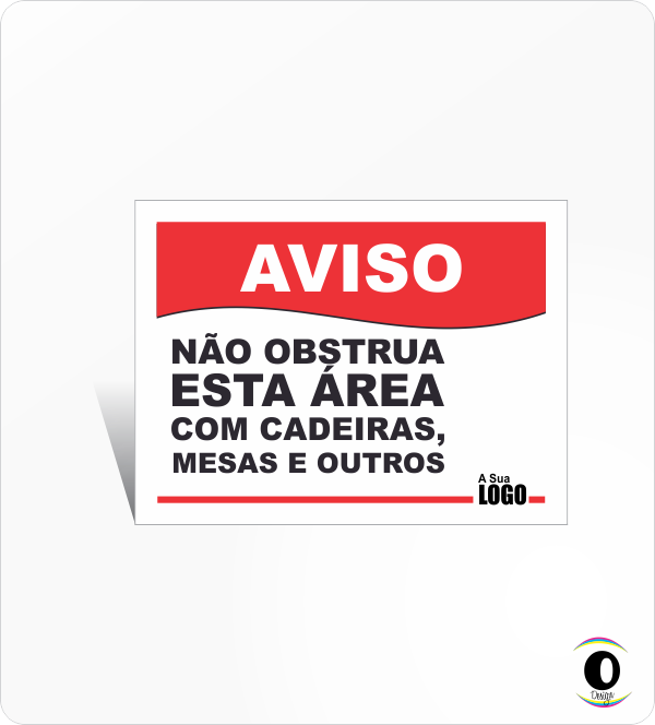 NÃO OBSTRUA (5 Unidades)