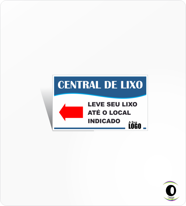 CENTRAL DE LIXO - INDICAÇÃO À ESQUERDA