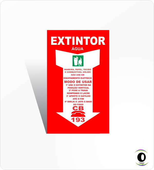 EXTINTOR DE ÁGUA (5 Unidades)