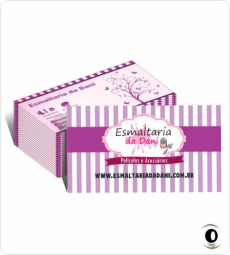 CARTÃO VERNIZ LOCALIZADO - Frente e Verso
